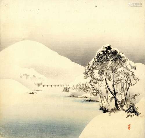 Seitei, Watanabe 1851-1918 Shin hanga (24 x 25 cm), um 1900