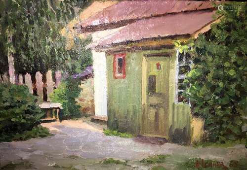 House of Artists oil painting on paper