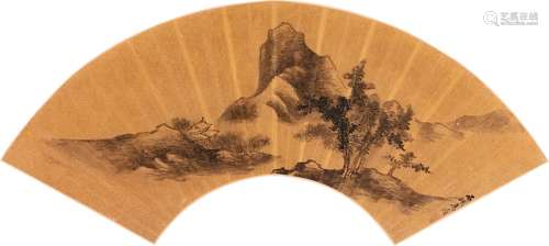 Attributed to Gao Shiqi (1645-1704), Landscape after Mi Fu, ...