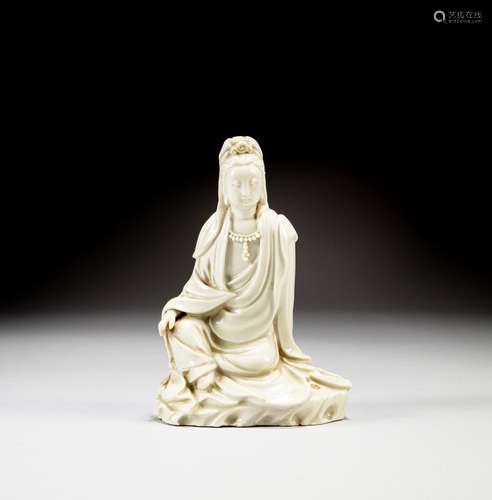 A blanc de Chine seated Guanyin, 18th century | 十八世紀 德化...