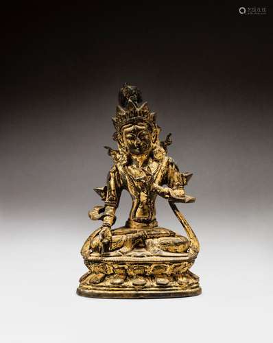 A gilt-bronze figure of White Tara, Qing dynasty, 18th - 19t...