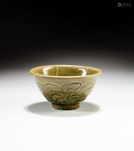 A Yaozhou celadon carved 'peony' bowl, Northern Song...