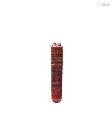 A reddish-brown jade pendant, Neolithic period | 新石器時代 ...