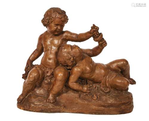 159 Ecole du XIXème<br />
Putti à la grappe de raisin<br />
...