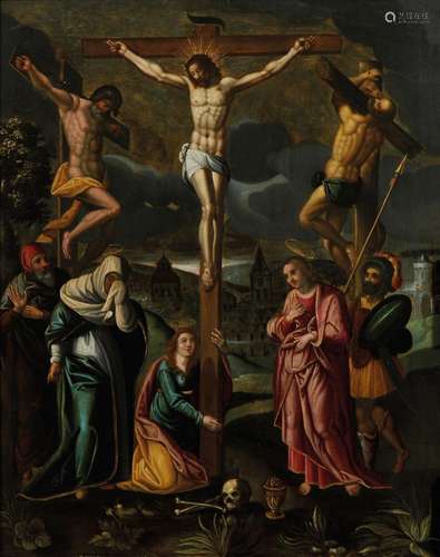 280 Ecole Flamande du XVIIème siècle<br />
La crucifixion<br...