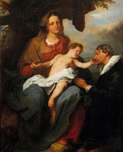 281 D'après Antoine VAN DYCK (1599-1641)<br />
La Vierge au ...