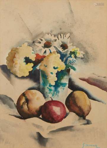 355 Paul-Élie GERNEZ (1888-1948) <br />
Vase de fleurs avec ...