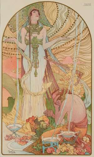 360 Alphonse MUCHA (1860-1939)<br />
Incantation, 1897<br />...