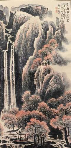 A Li keran's landscape painting