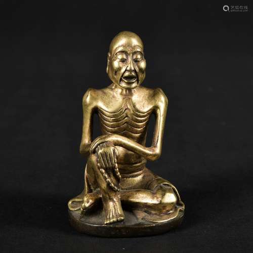 A gilt-bronze figure