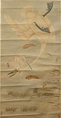 A Jiang tingxi's eagle painting