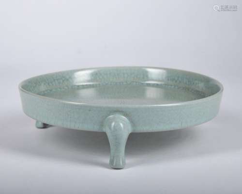 A officer glazed 'poems' dish