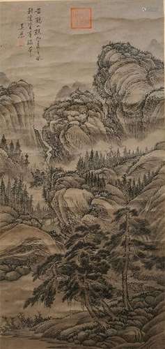 A Wu li's landscape painting