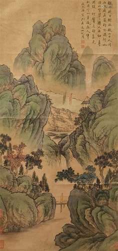 A Shen zhou's landscape painting