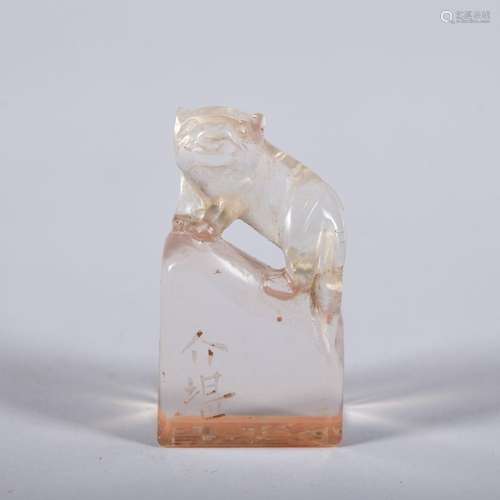 A crystal 'beast' seal