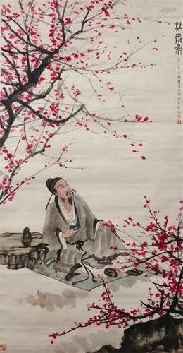 A Fu baoshi's figure painting