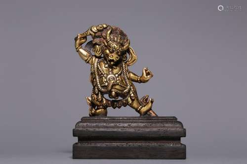 Qing Dynasty, gilt bronze vajra hand