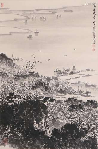 Song Wenzhi landscape painting