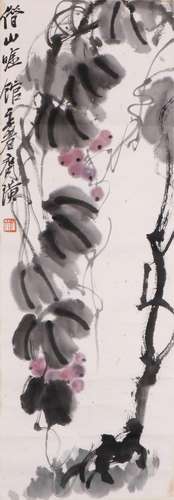 Qi Baishi grape map