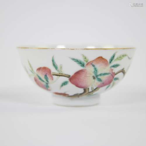 A Chinese famille rose 'nine peaches' bowl, Guangxu ...