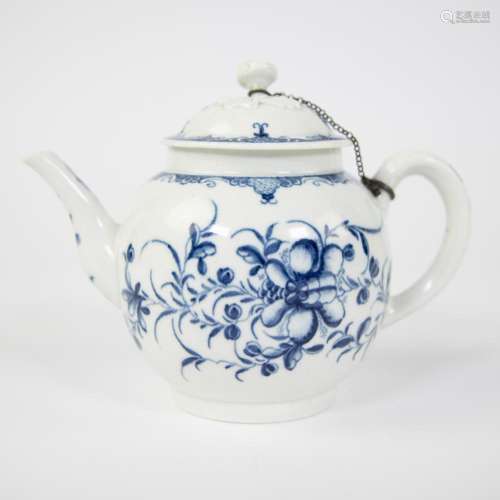 18th century English teapot with silver mount