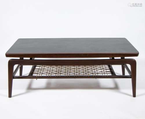 Teak coffee table designed by Louis van Teeffelen