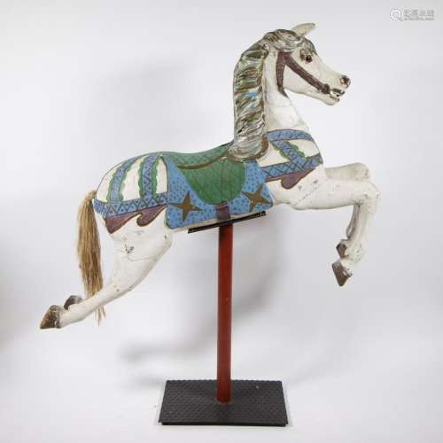 Vintage horse from a fairground mill