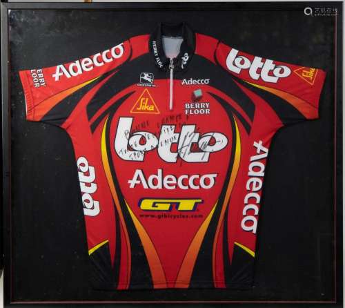 Addecco cycling jersey by Andrei Tchmil, Tour of Flanders, w...