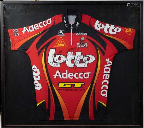 Addecco cycling jersey by Andrei Tchmil, Tour of Flanders, w...