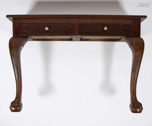 Queen Ann console in mahogany