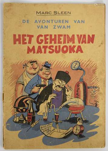 Marc Sleen, Het geheim van Matsuoka, first comic strip and f...