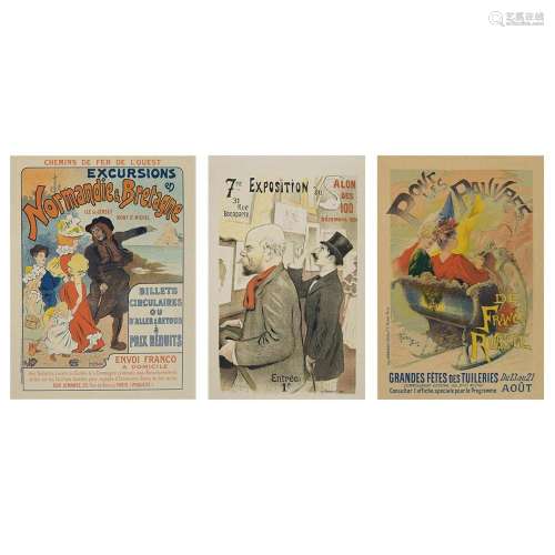 3 lithographs, Excursions Normandie & Bretagne, Salon de...