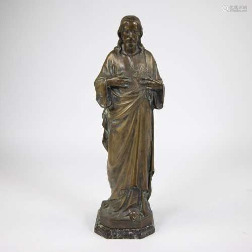 Large bronze statue of Jesus Christ
