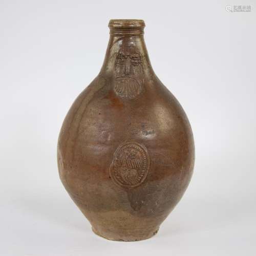 Large bearded jug 17th century, Frechen Germany