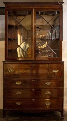 English library cabinet and secretary 19th century