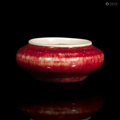 A Chinese "sang de boeuf"-glazed brush washer 郎窑...