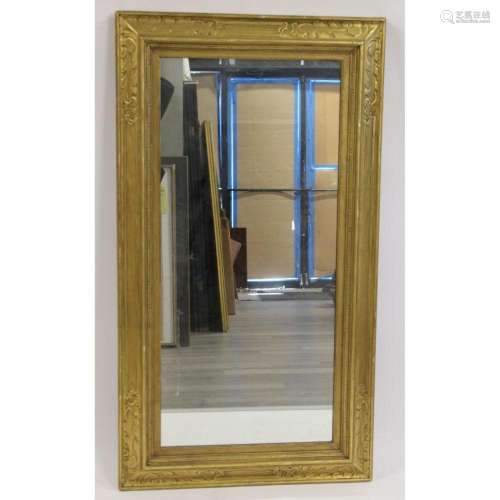 Vintage Carved Giltwood Mirror After Newcomb