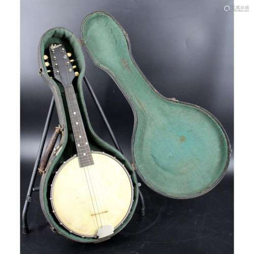A Gibson Mandolin Banjo Jr. In Case