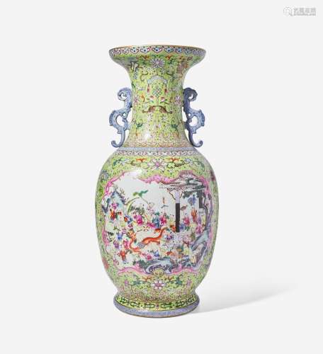 A large Chinese famille rose-decorated "Boys" Vase...