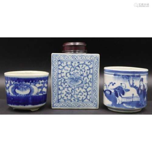 (3) Chinese Blue and White Vessels.