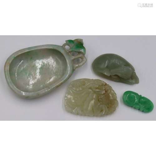 Collection of Carved Chinese Jade Objects.