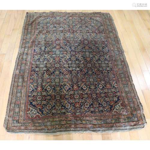 Antique & Finely Hand Woven Openfield Carpet.