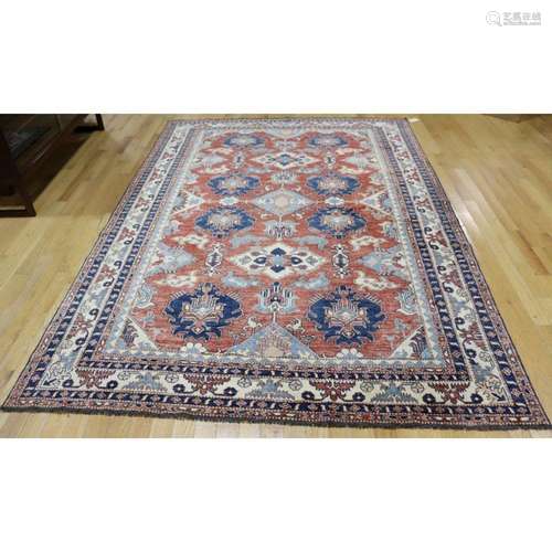 Vintage And Finely Hand Woven Carpet.