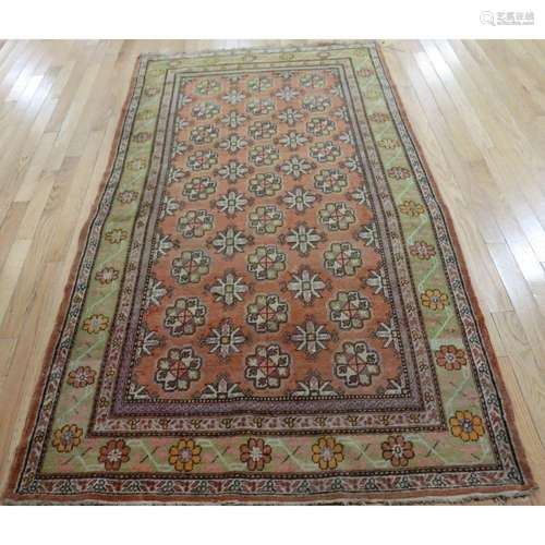 Antique And Finely Hand Woven Carpet.