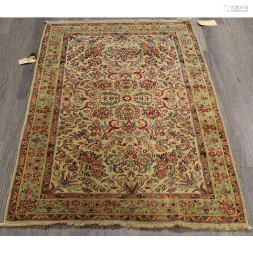 Antique And Finely Hand Woven Carpet.