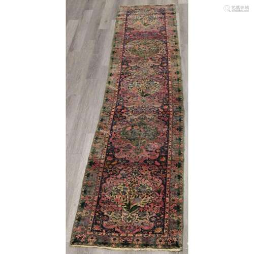 Antique And Finely Hand Woven Runner.