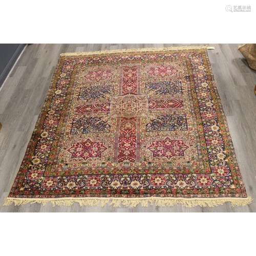 Antique And Finely Hand Woven Carpet.