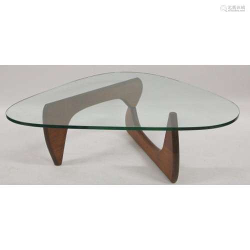 Isamu Noguchi Glass Top Coffee Table.