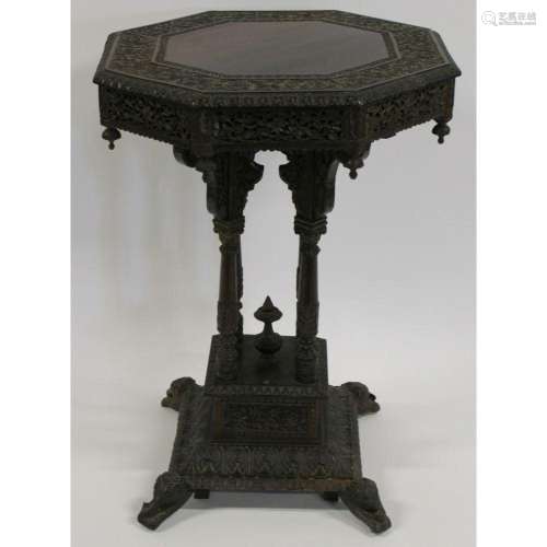 Antique Finely & Highly Carved Burmese Table.