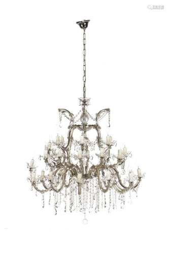 Crystal 30-light chandelier